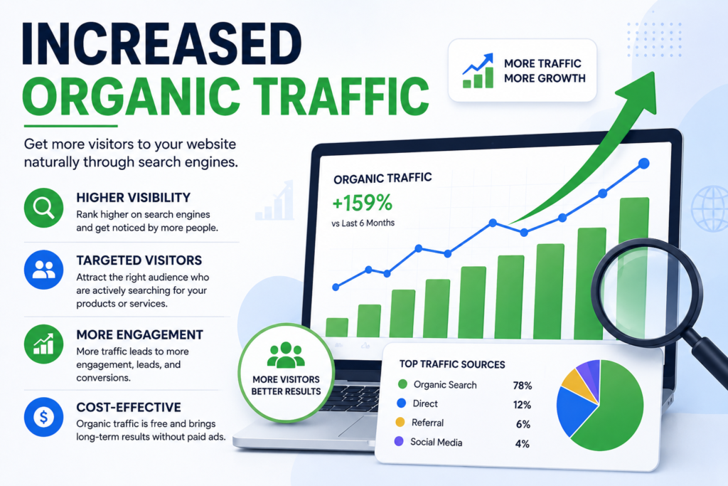 Increased Organic Traffic